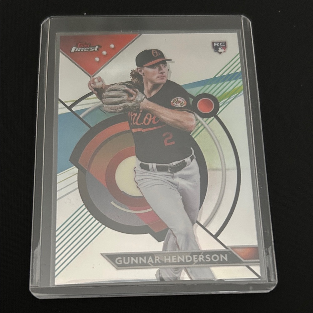 2023 Topps Finest Gunnar Henderson #100 Rookie Refractor Baltimore Orioles